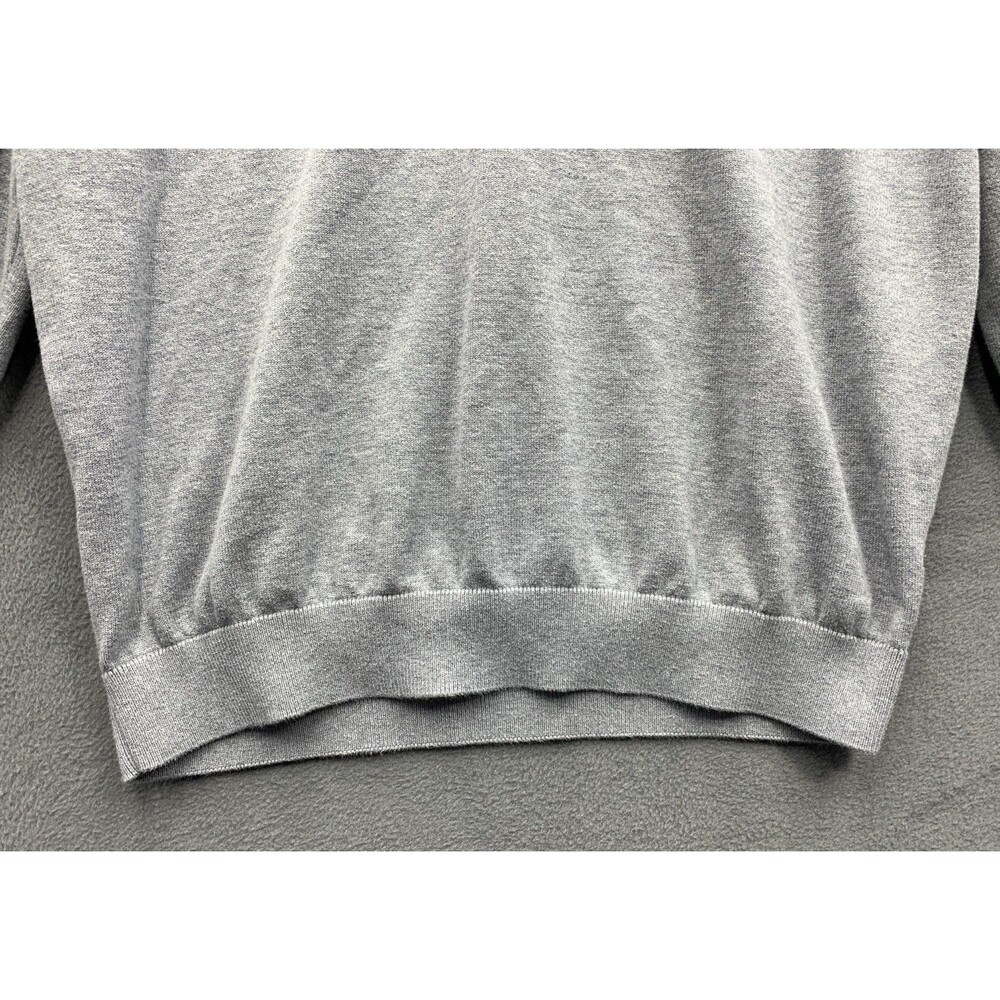 Lacoste Ribbed V-Neck Pullover Sweaters Mens X-Large XL Gray Long Sleeve AH7003 - Picture 11 of 16